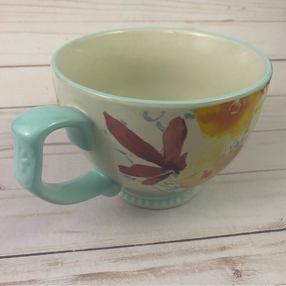 Pioneer Woman Collection Willow Large Coffee Tea Soup Cup Stoneware Mug 27oz - Picture 4 of 6